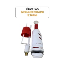 Teos Basmalı Klozet Rezervuar Iç Takımı Beyaz