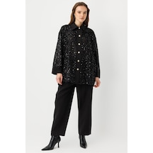 Ghisa Pul Payetli Oversize Takım Siyah - 825108900 Siyah