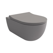Bocchi V Tondo Rimless Asma Klozet Mat Gri Kapak Dahil 1416-006-0128 Çok Renkli