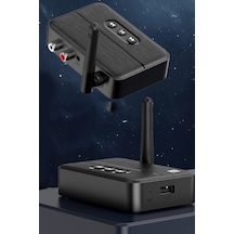 Antenli Bluetooth Alıcı Aux Ses Adaptörü Araç İçi Kablosuz Müzik Çalar Receiver