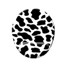 Siyah İnek Benekli Baskılı Bilek Destekli Mouse Pad Mousepad