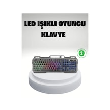 Rgb Işıklı Oyuncu Klavye Mouse Seti Türkçe Q Ayarlanabilir Dpı Ergonomik Ve Dayanıklı Tasarım