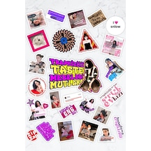 Trapkiziiii Special Edition Yapışkanlı Folyo Sticker Paketi 25 Adet Sınırlı Sayıda Çok Renkli