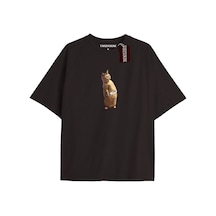 Adrift Another Baskılı Oversize Kalıp Unisex T-shirt Beyaz