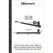 Delux Serisi Oyun Aracı Eğlence Gereci Seyahat Aleti Duvar Arkası Teleskopik Dürbün Airsoft 5x20