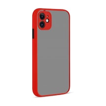 Apple iPhone Uyumlu  12 Uyumlu Kılıf Montreal Silikon Kapak - Kırmızı
