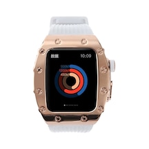 Watch 7 45mm Uyumlu Krd-65 Zore Kordon-beyaz-rose Gold