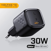 Voltme 30 W Gan Şarj Cihazı Usb Tip C Hızlı Şarj Cihazı Pd 3.0 Mini Taşınabilir 30w Eu Plug White ' Beyaz