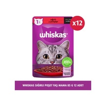 Whiskas Sığırlı Poşet Yaş Mama 85 Gr X 12 Adet