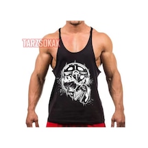 Tarzsokak Gym Tank Top Fitness Sporcu Atleti Gym74 Siyah