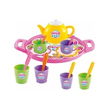 01593 Candy Tepsili Çay Set - Elwm-898375 Renkli