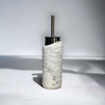 Marble Serisi Beton Tuvalet Fırçalığı Gri
