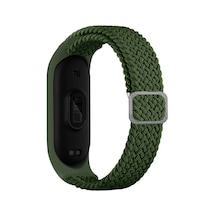 Zore Xiaomi Mi Band 6 Uyumlu Krd-49 Örgü Kordon-yeşil
