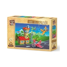 Art Kids Çılgın Pilotlar 50 Parça Ahşap Puzzle