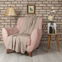 Betires Home Tp17001 Örgü Koltuk Şalı Bej