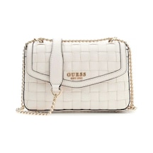 Guess Sandy Dönüştürülebilir Çapraz Askılı Kapaklı Kadın Beyaz El Çantası Hwwg8418210-off Beyaz