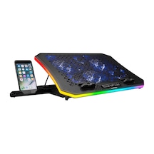 Rampage AD-RC34 Metafor 15" - 17" 6 Fanlı Telefon Tutuculu RGB Laptop Soğutucu
