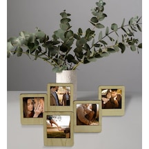 BK Gift Kişiye Özel Fotoğraflı Mini Ahşap Fotoğraf Çerçevesi(5 Ad