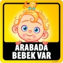 Bob14 Arabada Bebek Var Sticker (Kiz Cocugu)