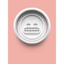 Emoji Surat İfadesi Kurabiye Kalıbı Ve Şeker Hamuru Kalıbı 0017-5