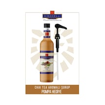 Simoenlli Kahve Şurubu Chai Tea Aromalı 700 ML + Pompa Simonelli