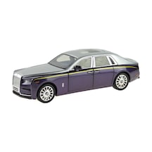 Die-cast Model 1:20 Ölçek Süper Lüx Araba Metal Işıklı 26cm Mor