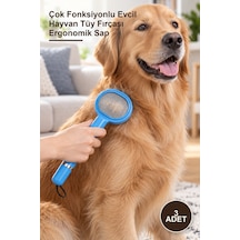 3 Adet Çok Fonksiyonlu Evcil Hayvan Tüy Fırçası Ergonomik Sap