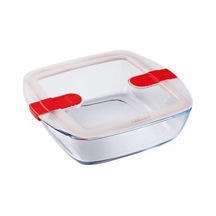 Pyrex Dikdörtgen Saklama Kabı Mikrodalga 2,2 L Renkli