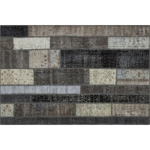 Klasik Modern Patchwork Eskitme Halı 120 X 180 Cm 5998