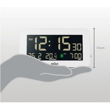 Dijital Çalar Saat Bc10w 0240-beyaz-şekilli-48cm
