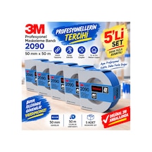 2090 Mavi Profesyonel Maskeleme Bandı 50 Mm 5 Adet