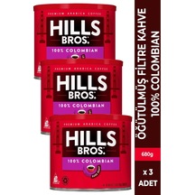 Hills Bros 100% Colombian Filtre Kahve 3 x 680 G
