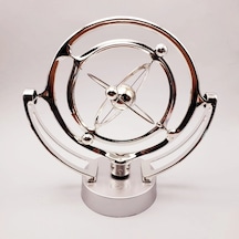 Şık Denge Topu 25x10.5x10.5 Cm Gümüş Renkli Dekoratif
