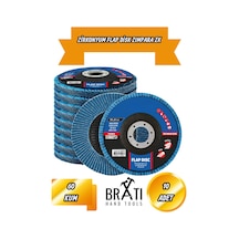 Zirkonyum Avuç İçi Taşlama Flap Disk Zımpara 115 X 22 Mm 60 Kum Zk Flap 10 Adet