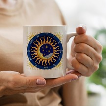 Astroloji Burçlar Baskılı Kupa Bardak Beyaz