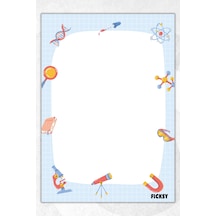 A5 Bilim Bloknot Çizgisiz Defter - 50 Yaprak - Memopad - Notepad - Not Defteri - Not Kağıdı Çok Renkli Çok Renkli
