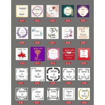 Zemzemreklam Süs Etiketi Söz Nişan Doğum Günü Mevlid 96 Adet