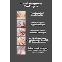 Kedi Gözü Small Beden Kısa Küt 10 Adet Takma Tırnak Seti T019 Simli French-dot
