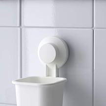 Vantuzlu Diş Fırçası Tutacağı, Beyaz 000 Açık Krem