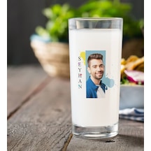 Kişiye Özel İsimli Fotoğraflı Rakı Bardağı-4