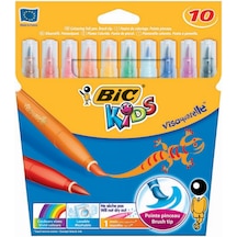 Bic Vısa Fırça Uçlu Keçeli Boya Kalemi 10 Renk