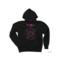 Avenged Sevenfold A7X Siyah Fermuarlı Kapşonlu Sweatshirt Siyah