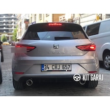 Kit Garaj Leon Mk3 2017-2020 Tekli Sağ Sol Çıkış Difüzör Plastik Boyalı