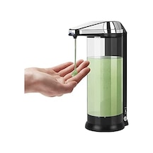 Sensörlü Sıvı Sabunluk 500ml Dezenfektanlık Fotoselli Otomatik Sıvı Sabunluk Siyah
