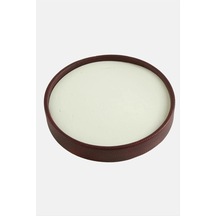 Silindir Model Deri Kumaş Bordo Renk 20/20 Cm Batırmalı Yüzük Tablası
