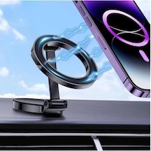 Manyetik Araç İçi Telefon Tutucu Güçlü Mıknatıslar Titreşime Dayanıklı Magsafe İle Uyumlu Telefon Tutucu Araç İçi Telefon Tutucu Kompakt İphone 11-15 Pro Max 2 Mixed