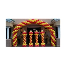 100 Adet Galatasaray Temalı Balon Ve 5 Metre Balon Zinciri Mix