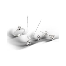 Kuyumcudükkani Tektaş Mini Set-24011-w-w 11 Beyaz