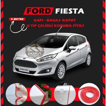 Ford Fiesta Oto Araç Kapı Koruma Fitili 5metre Parlak Kırmızı Renk