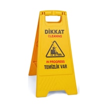 Üçtem Plastik Temizlik Var Levhası Çok Renkli